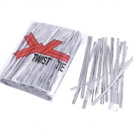 Завязка/скрутка для пакетов 8см, 700шт. , "silver"