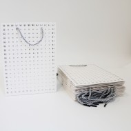 Подарочный пакет с веревочными ручками 18*24*8,5cm, 12шт.,