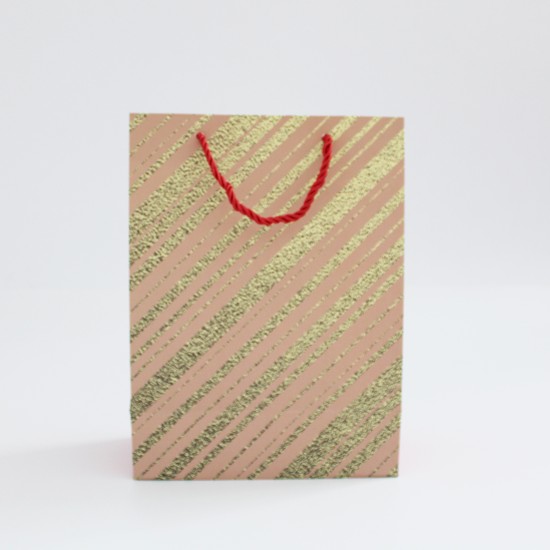 Papīra dāvanu maiss ar virves rokturiem 8,5*17,5*24cm, 1 gab
