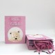 Papīra dāvanu maiss ar virves rokturiem,BABY GIRL, 8,5*17,5*24cm, 1 gab