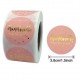 Uzlīmes HANDMADE WITH LOVE d-3.8cm, 500gab.,pink