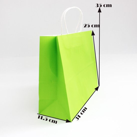 Paper bag with twisted handles 25*31*11.5 cm, 12pcs