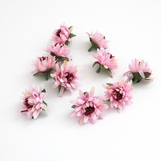 Artificial flower heads d-4cm 10pcs