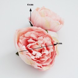 Mākslīgo ziedu galviņas d-7cm PEONIJA 2pcs