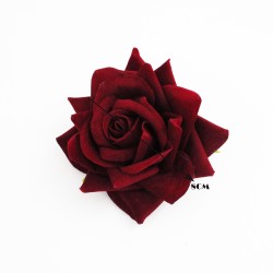Mākslīgo ziedu galviņa d-8cm 1gab., samtas