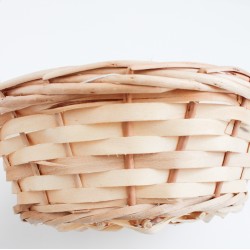  Pīts groziņš ar rokturi, dabīga krāsa, 24×10/40 cm. 1gab