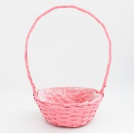  Pīts groziņš ar rokturi, gaiši rozā, 24×10/40 cm. 1gab