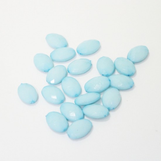 Plastmasas pērles 1x2cm, 20gab.