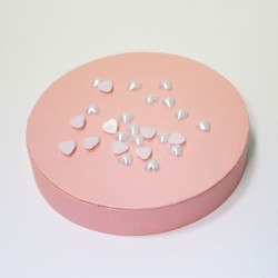 Pērles bez cauruma 1cm,25gab., "white"