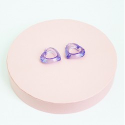 Beads heart 2.5*2.5cm ,2pcs