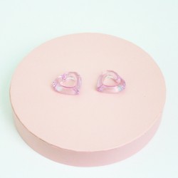 Beads heart 2.5*2.5cm ,2pcs