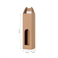 Kartona kaste vienai vīna pudelei 92*92*337mm