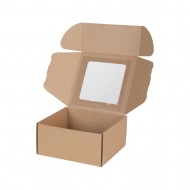 Boxes with window 200*200*100mm, FEFCO 0427, 3-layer, parcel locker - size M, +10pcs