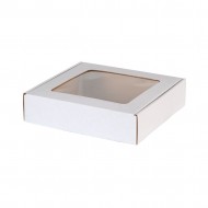 Boxes with window 200*200*50mm White FEFCO 0427