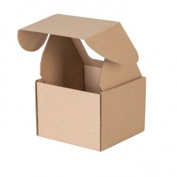 Boxes with window 130*130*100mm kraft FEFCO 0427