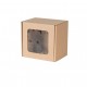 Boxes with window 130*130*100mm kraft FEFCO 0427