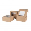 Cardboard boxes with window