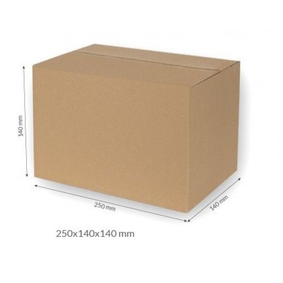 Картонная коробка 250*140*140мм FEFCO 0201