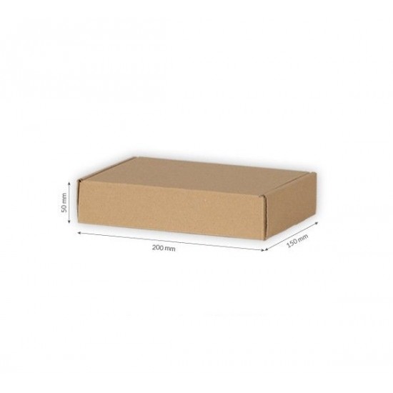Cardboard box 200*150*50mm, FEFCO 0427, 3-layer, parcel locker - size S, + 10pcs