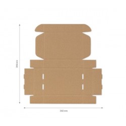 Cardboard box 180*120*40mm, FEFCO 0427, 3-layer, parcel locker - size S, + 10pcs