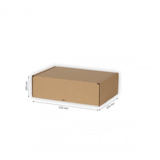 Картонная коробка 335*230*100мм, FEFCO 0427, 3-х слойный, Пакомат - размер M, + 10 шт.