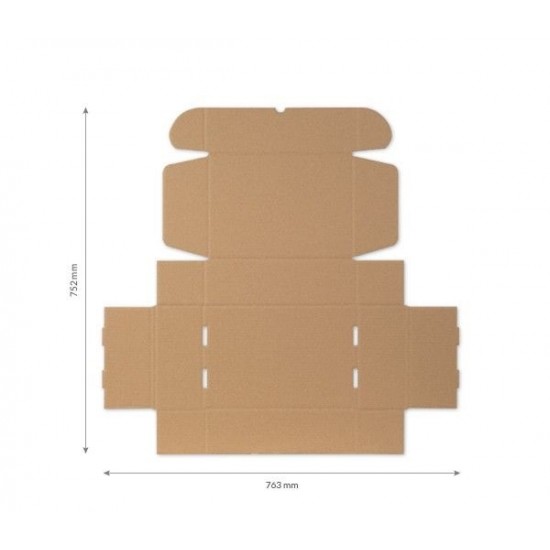 Cardboard box 335*230*100mm, FEFCO 0427, 3-layer, parcel locker - size M, + 10pcs
