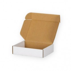 Cardboard box 200*150*50mm, FEFCO 0427, 3-layer, parcel locker - size S, + 10pcs, white color