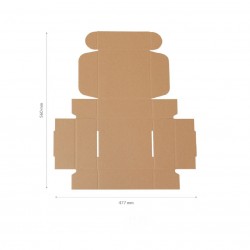 Cardboard box 190*180*70mm, FEFCO 0427, 3-layer, parcel locker - size S, + 10pcs