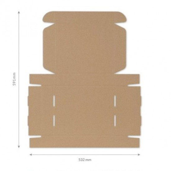 Cardboard box FEFCO 0427 310x220x55 mm