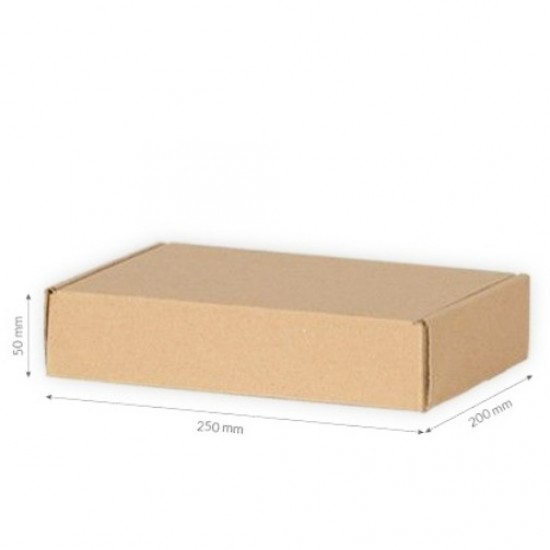 Cardboard box FEFCO 0427 250x200x50 mm