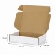 Kartona kaste FEFCO 0427 310 x 220 x 55 mm, baltā krāsa, 10 gab