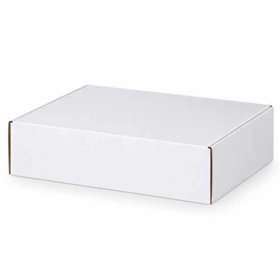 Kartona kaste FEFCO 0427 350x250x90 mm, baltā krāsa