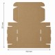 Kartona kaste FEFCO 0427, balta – 310×220×55 mm