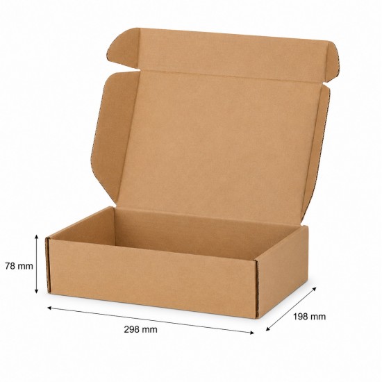 Caja de cartón FEFCO 0427 – 300x200x80 mm