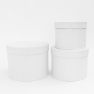 Ziedu kastes balta krāsa, komplēkts 3gab.