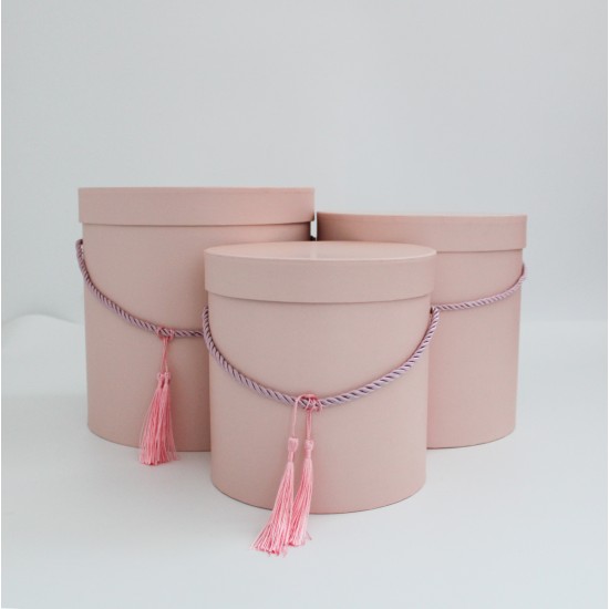 Ziedu kastes kompleks ar otiņu, pūder krāsa ,3gab.