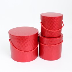 Ziedu kastes komplekts 3gab. "red"
