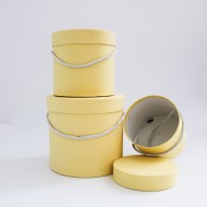 Шляпные коробки набор из 3шт. "yellow"