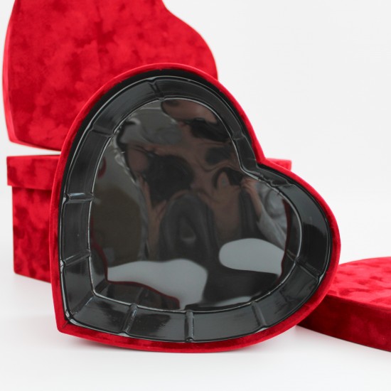 Samta sirds formas kastīšu komplekts, 3 izmēri