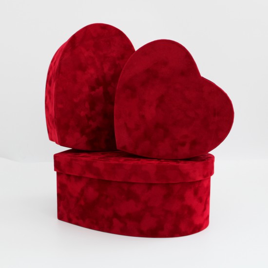 Samta sirds formas kastīšu komplekts, 3 izmēri