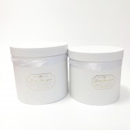 Ziedu kastīšu komplekts “Just for You”, balts, 2 izmēri