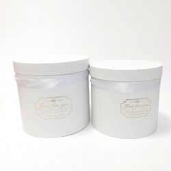 Ziedu kastīšu komplekts “Just for You”, balts, 2 izmēri