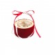 Dāvanu kaste samta 13*13cm, "wine"