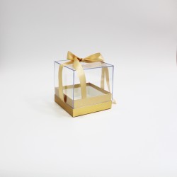 Dāvanu kaste 14*14cm, "gold"