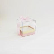 Dāvanu kaste 14*14cm,  "pink"