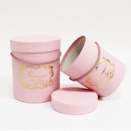 Flower boxes set FOREVER 2pcs, pink