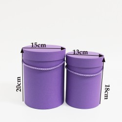 Ziedu kastes kompleks,2gab., "purple"