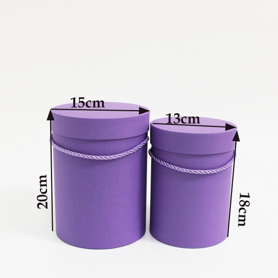 Ziedu kastes kompleks,2gab., "purple"