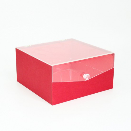 Dāvanu un ziedu kaste 11*23*23cm "red"