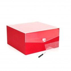 Dāvanu un ziedu kaste 11*23*23cm "red"